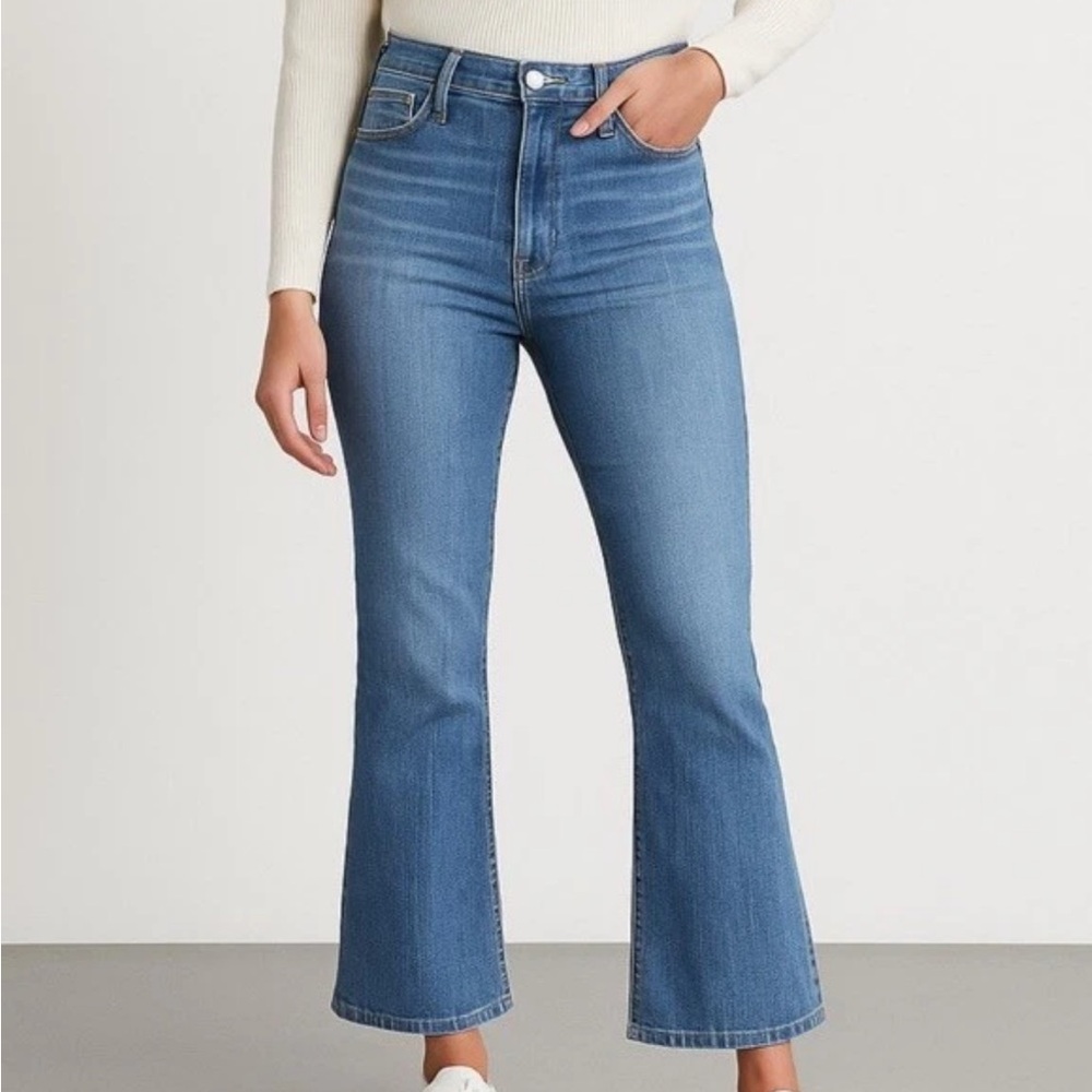 Madewell Jeans Womens Size 24 Blue Cali Demi Boot  Crop Medium Blue Wash (24X25)